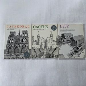 David MacAulay Architectural Building Book SET